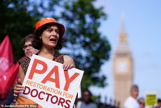 The British Medical Association are demanding a 29 per cent pay increase instead of the 5.4 per cent initially offered