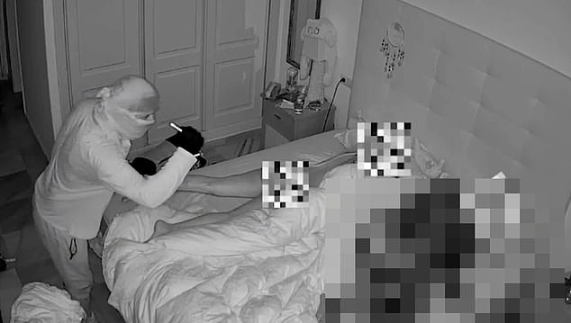 Angie Castillo and her partner Alex Varona, a black belt jiu-jitsu champion, were both sound asleep when the pervert burglar entered their home in Marbella last month