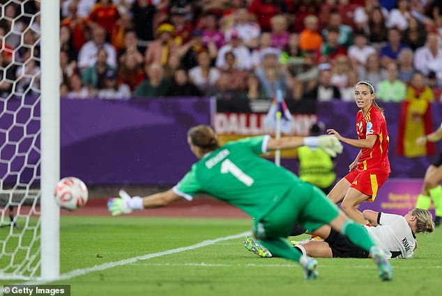 Bonmati beat Ann-Katrin Berger at the near post as Spain edged Germany 1-0 in extra time