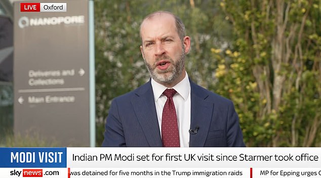 Trade Secretary Jonathan Reynolds told BBC Radio 4's Today programme: 'It is completely false to say any British worker is undercut by this deal.'