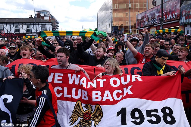 Man United fans launched a series of fierce protests against the owners and prices last season