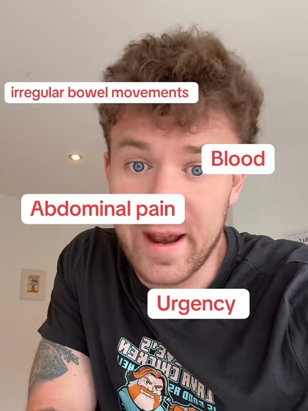 Chris experienced a number of tell-tale warning signs, but it was only when he started bleeding without pain that he thought it could be something more serious