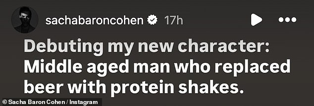 As he showed off his chiselled abs in the new issue of Men's Fitness UK , Sacha re-shared the photoshoot to his Instagram Story and got candid about how he achieved his results