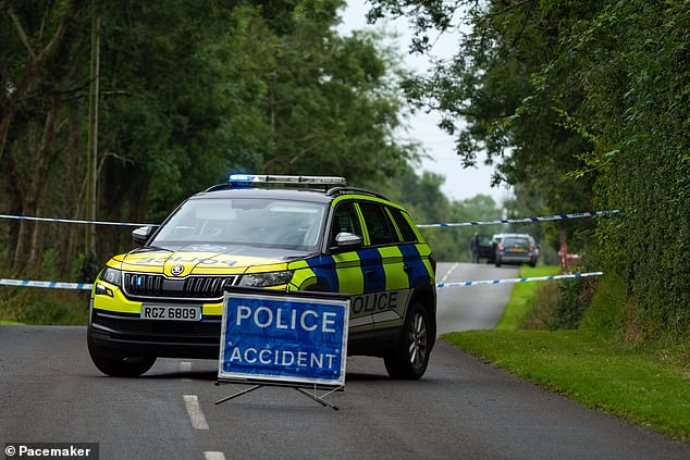 Police said there was no danger posed to the wider public in the aftermath of the incident, which shocked the rural community just a few miles north of the UK-Ireland border