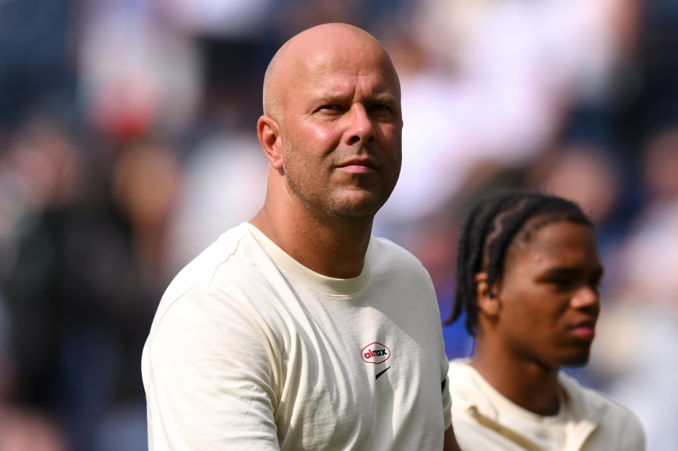Arne Slot, Liverpool manager, at a pre-season match.