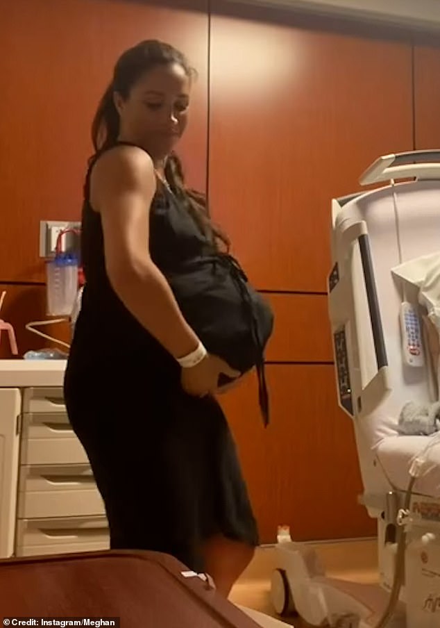 She also posted a video of her and Prince Harry dancing in a hospital room ahead of Lilibet's birth as part of a flurry of Instagram activity
