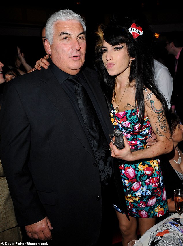 Mitch battled to get his beloved daughter to abandon the dangerous drug-fuelled life which was killing her, even as she enjoyed extraordinary success (Mitch and Amy pictured 2008)