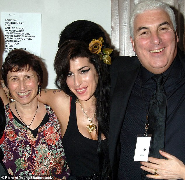The controversial film tells the life of their talented daughter who tragically died from alcohol poisoning aged just 27 in 2011 (Janis and Mitch pictured with Amy in 2008)