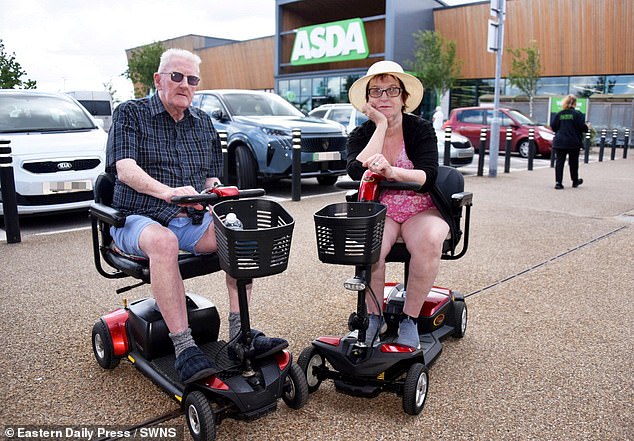 Ms Rhodes' partner, Rob Gillies, left, said one of the misappropriated items mentioned to Ms Rhodes by Asda staff was a pack of bacon