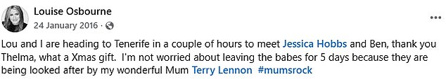 Jessica has also stayed in contact with her brother Louis and his wife, as back in 2016, Louise posted about jetting to Tenerife to meet them