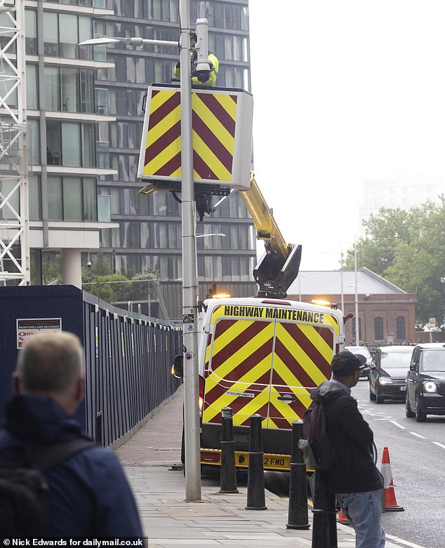The luxury four-star hotel in Canary Wharf is being converted to house migrants amid protests
