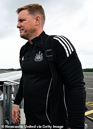 Eddie Howe departed without him on Thursday