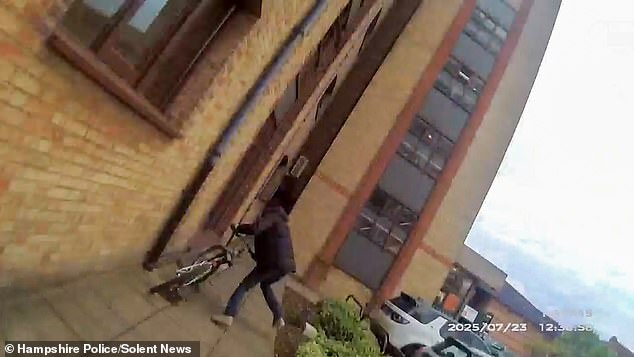 A spokesman for Hampshire Police said: 'Officers making an arrest in Southampton were aided by none other than TV's PC Reg Hollis during an incident on Wednesday July 23'