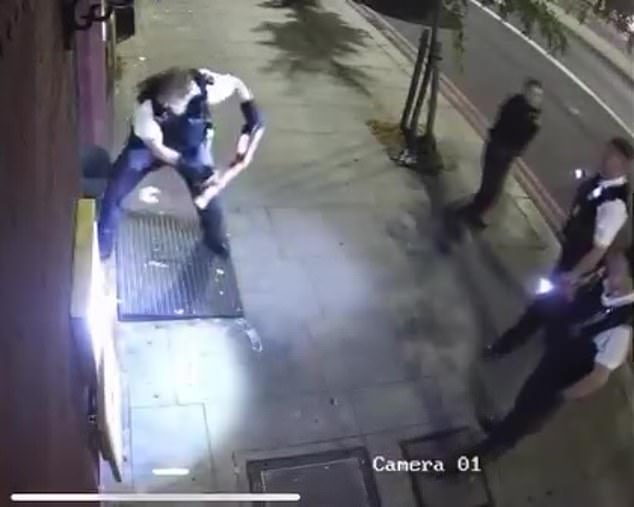 Police arrived at the scene 40 minutes later and smashed through the doors with a battering ram