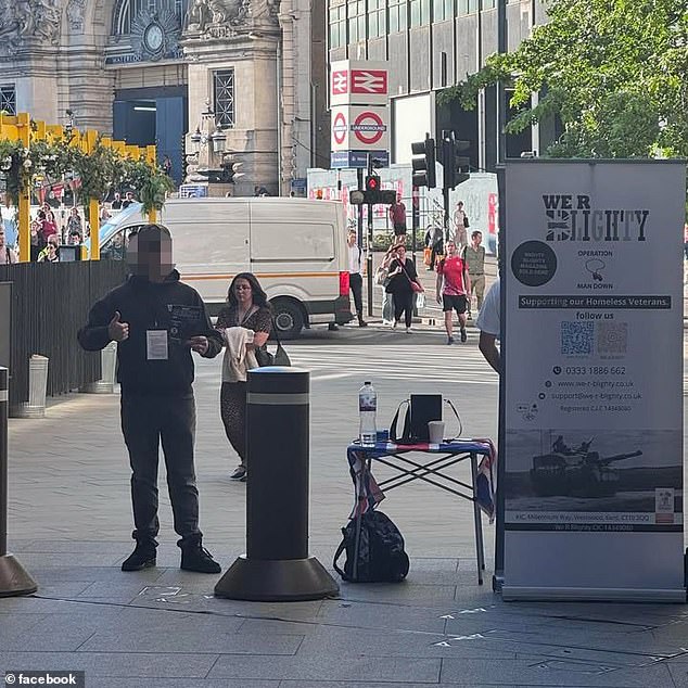 We Are Blighty only donates 50 per cent of the money it collects from people on the street to veterans' support, with the rest going in the operator's pockets, the court heard