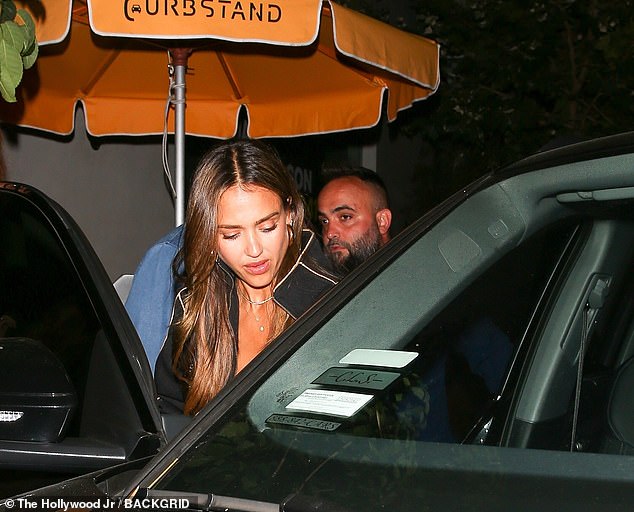 The couple enjoyed dinner at the Italian restaurant Alba