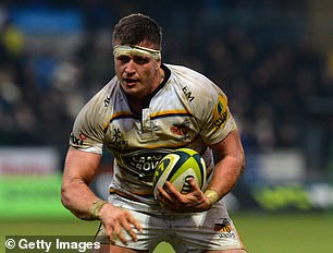 Sporting star: Before his accident Ed played rugby for Wasps