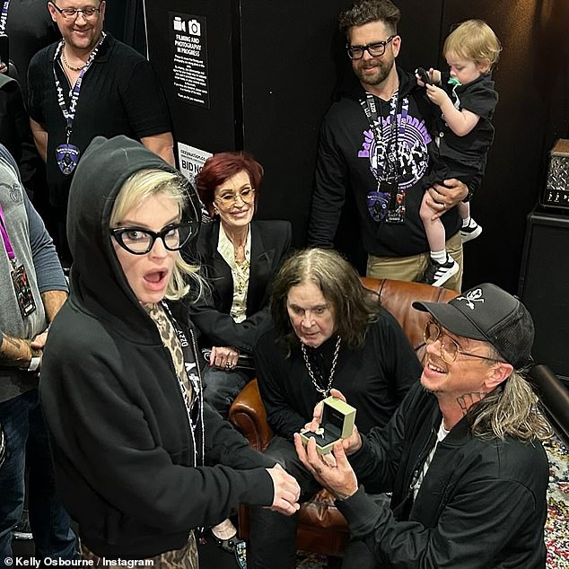 Ozzy passed away just weeks after watching his beloved daughter Kelly get engaged to Sid Wilson in front of his eyes back stage following his final performance with his band in Villa Park, Birmingham