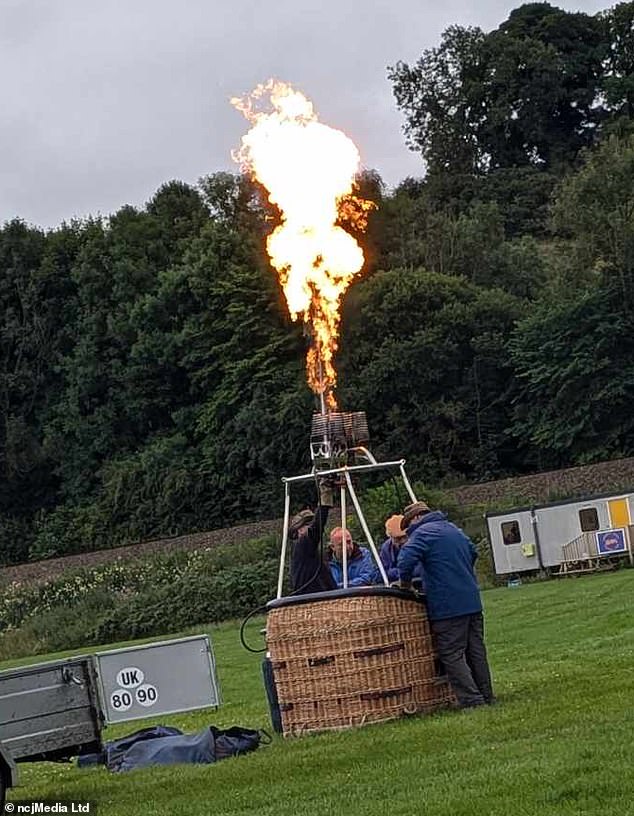 Northumberland Balloon festival last year which was plagued by bad weather meaning many of the hot air balloons were unable to be inflated
