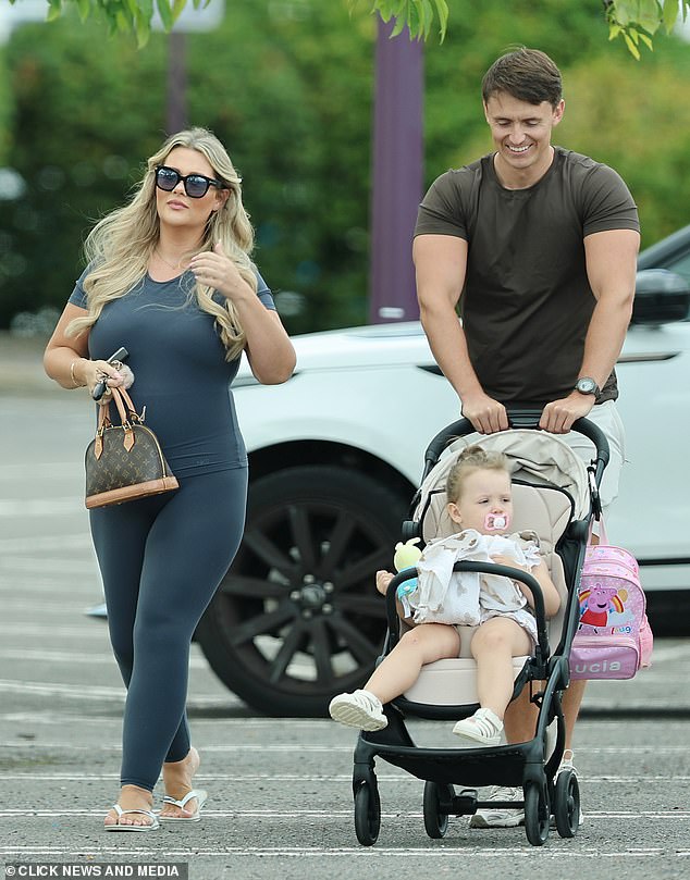 On Thursday, Shaughna and Billy were seen out together with their daughter Lucia, one, while he was out on day release