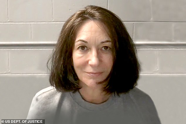 Deputy Attorney General Todd Blanche flew down to Florida to meet in person with convicted child sex trafficking offender Maxwell (pictured) as the MAGA base demands answers on her knowledge of Epstein's crimes