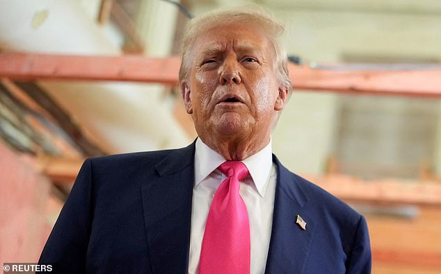 The words of admiration allegedly read: 'To Jeff - You are the greatest!' The short note is signed off by Trump, and dated October 1997