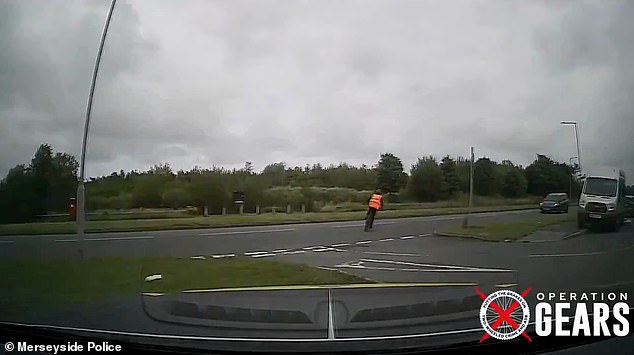 The e-bike rider was seeing entering a main road at speed in front of oncoming traffic