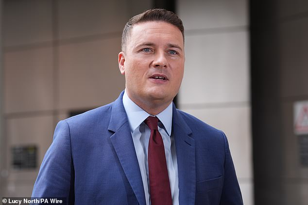Mr Streeting said the BMA owes an 'apology' to patients who are left in pain and agony for longer as a result of appointments being cancelled