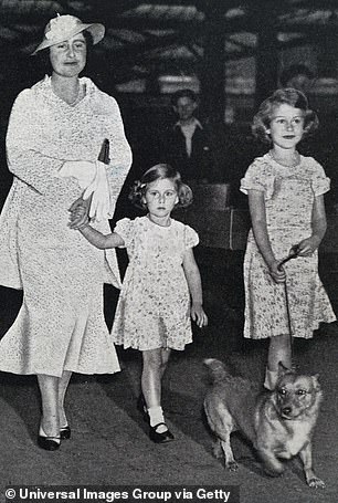 Princess Elizabeth and Princess Margaret often wore matching floral dresses (pictured in the 1930s)