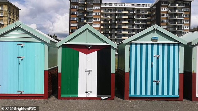 Local councillor Birgit Miller, cabinet member for culture, heritage and tourism, told the Argus that the public body had asked Ms Lesley to repaint the beach hut 'as the current design doesn't adhere to the licence agreement and painting standards'