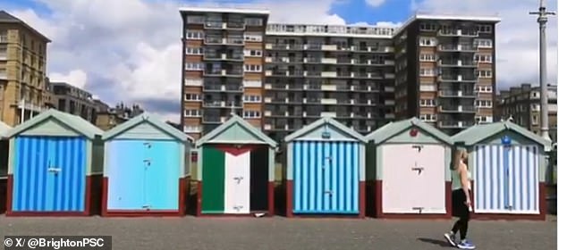 Speaking to The Argus, Ms Lesley described the decision as 'one-sided' and 'unfair', arguing that another beach hut along the 'iconic' stretch of seafront has been painted with a French flag for the last two years