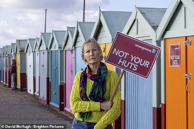 Ms Ford (pictured) said: 'This is outrageous. It is nothing other than a stealth tax. 'The huts don't belong to the council. They are privately owned by us, but we just site them on land owned by the council'