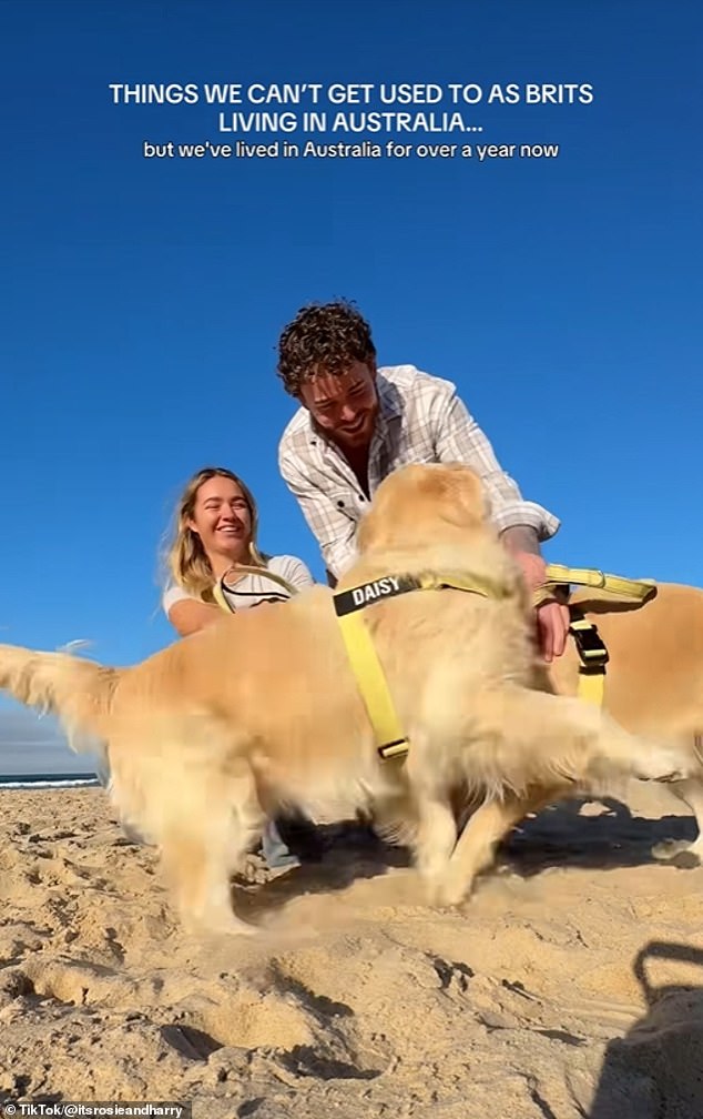 The British couple have 5.6 million followers on TikTok on their couples account and had always dreamed of moving Down Under