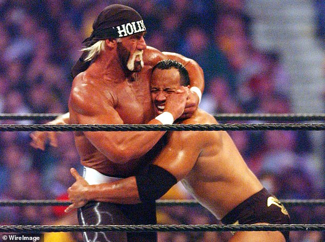 The Rock faced off against Hogan at WrestleMania 18 in 2002, beating him in an iconic clash