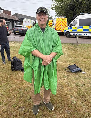 Phillip, 64, who is from Buckinghamshire, attended the protest in Epping asked: 'How can the government put us in this situation?'