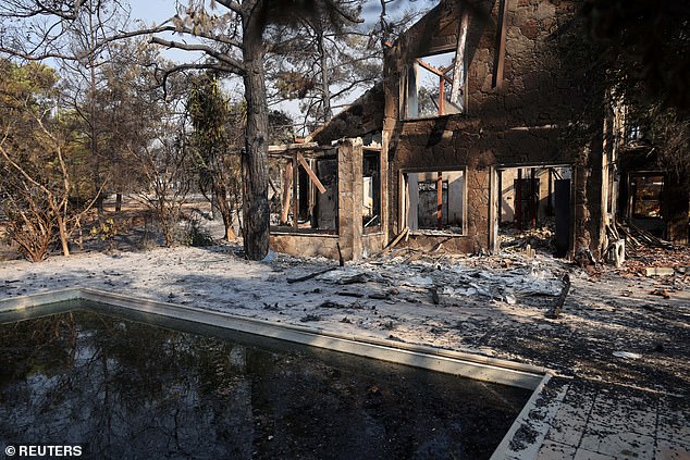 Several properties were burned beyond recognition as families scrambled to escape