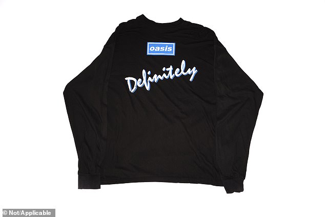 The Definitely Maybe T-shirt costs £985 and is a 'must-have for collectors and die-hard fans of the Manchester legends', says Not/Applicable