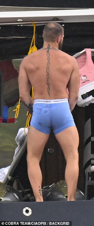 Conor changed his shorts several times after jumping in the water