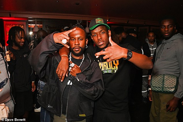 Jamaican dancehall singer Popcaan and Micheal Ward attend The Unruly City Splash after party hosted by Popcaan at The Aubrey on May 26, 2025
