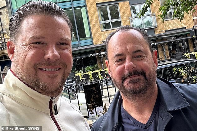 Mike pipped Richard to first place, despite Richard (R) being the former EastEnders star's official lookalike. He is signed to an agency thanks to his striking resemblance to the real Danny