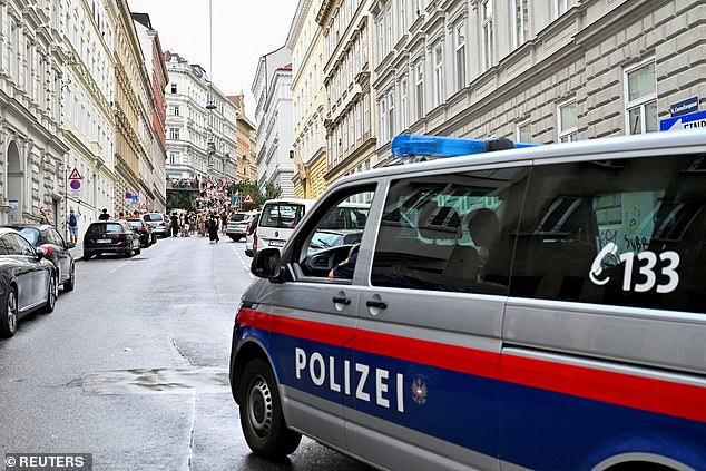 Stock image: A police vehicle patrols the streets of Vienna