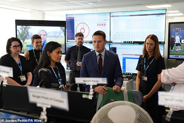 Mr Streeting visited the NHS National Operations Centre in London, saying he would not allow the BMA to 'hold this country to ransom'