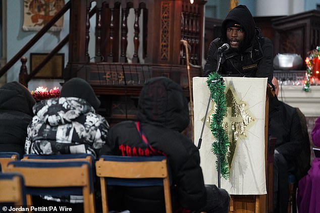 A vigil at St Mary Magdalene church in Woolwich on January 8 following Kelyan's death