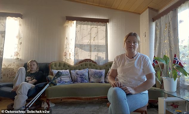 OnlyFans model Maria Kovalchuk, pictured in Norway with her mother Anna