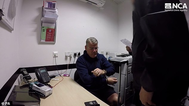 Kavanagh (pictured during his arrest) has been given three months to pay more than £1million of his criminal earnings