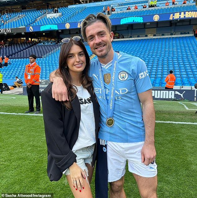After more than a decade together, Sasha announced her pregnancy with Jack in July, later welcoming their first child just two months after the reveal (pictured together in 2023)
