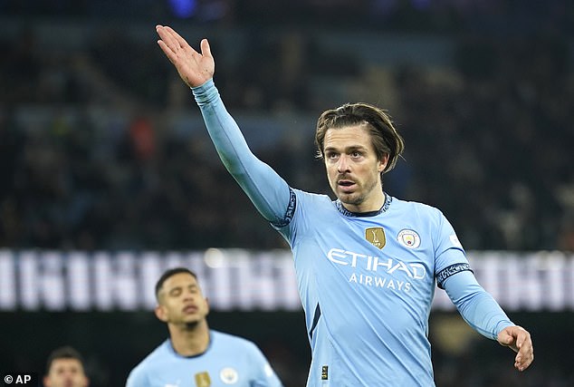 However, despite his joy at becoming a dad, Jack described 2024 as one of the hardest years of his life as he fought for his place in Manchester City (seen in January)