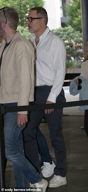 David was spotted in the crowds