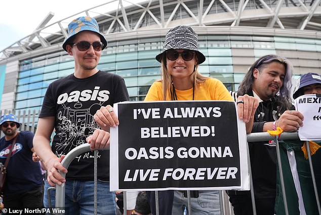Fans were queueing this morning ahead of the biggest gig London has seen for years
