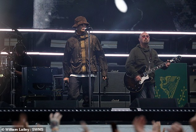 Oasis then took to the stage for a two-hour set at 8.15pm